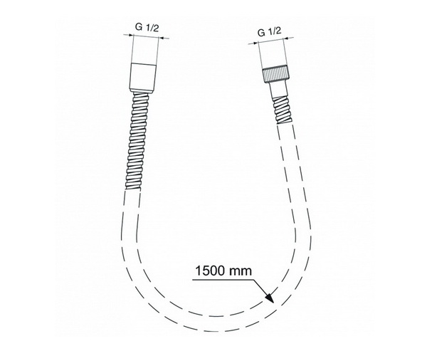 душевой шланг IDEAL STANDARD METALFLEX 150